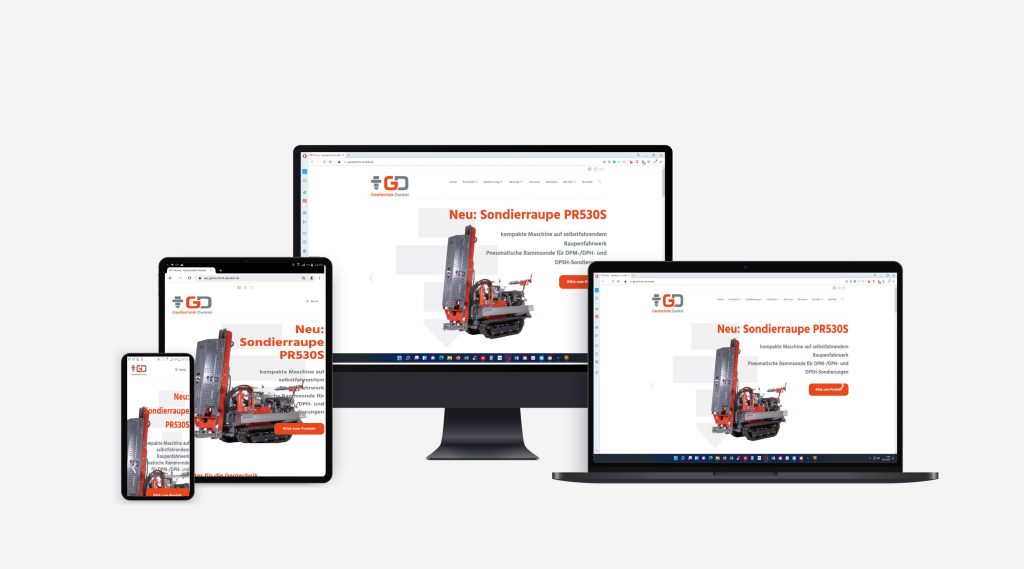 Neue Webseite Geotechnik Dunkel